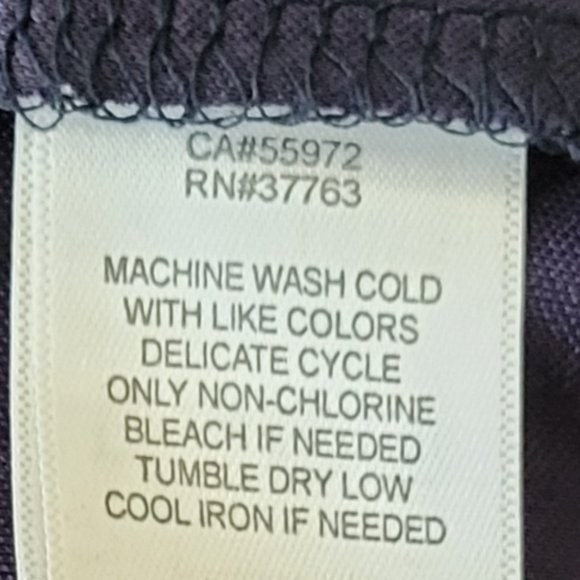 Laundry By Shelli Segal Navy Blue White Orange Print Shift Dress Size M - Picture 11 of 11